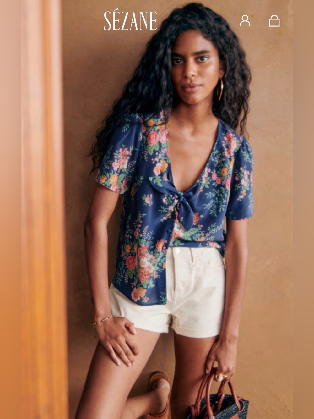 SEZANE ELOINE BLOUSE Sz 46 / US 14  ( 2XL )